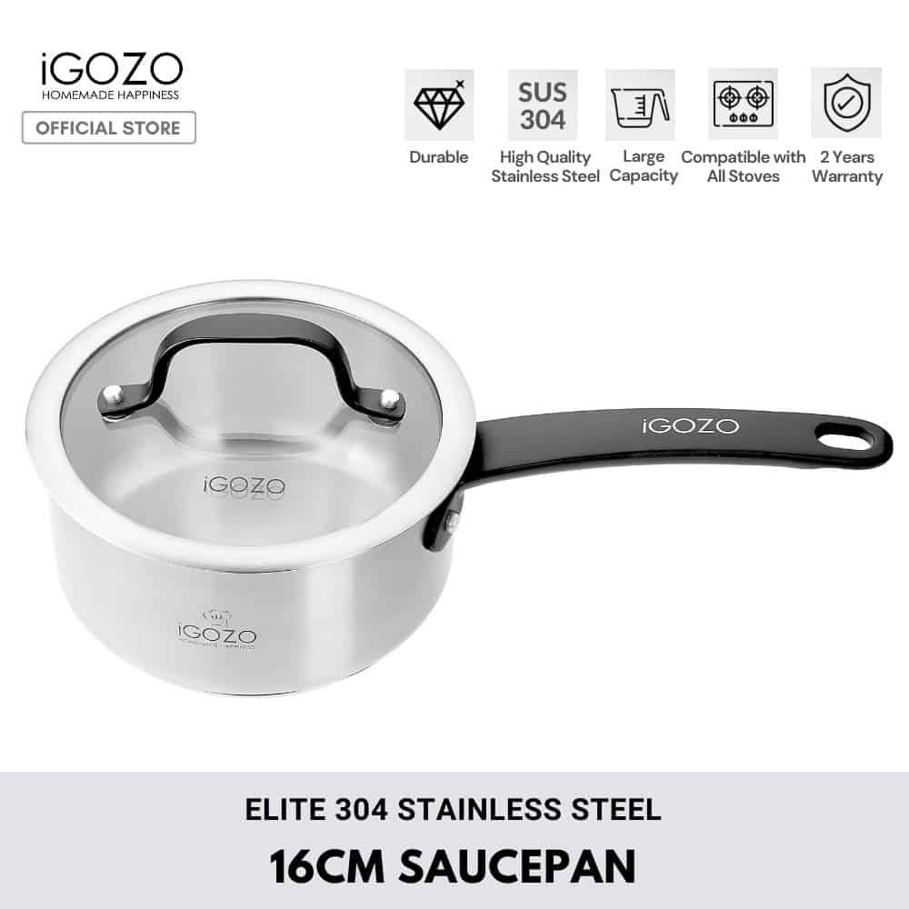 stainless steel saucepan